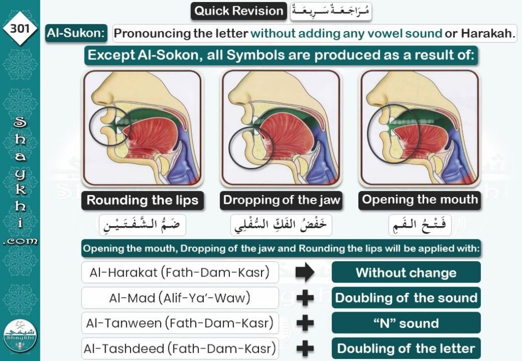 Learn Quran Reading - Al-Harakat (الحركات) - revision (مُراجعة) - Shaykhi Academy - Learn Arabic and Quran Online