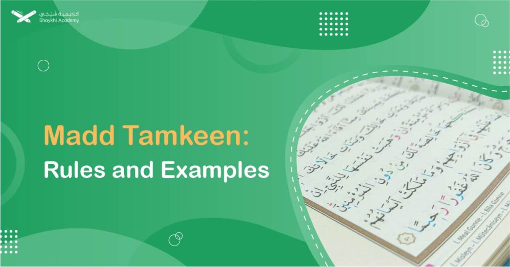 Madd Tamkeen Rules With Examples