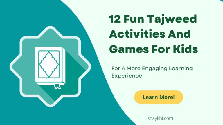 Fun Tajweed Activities And Games For Kids